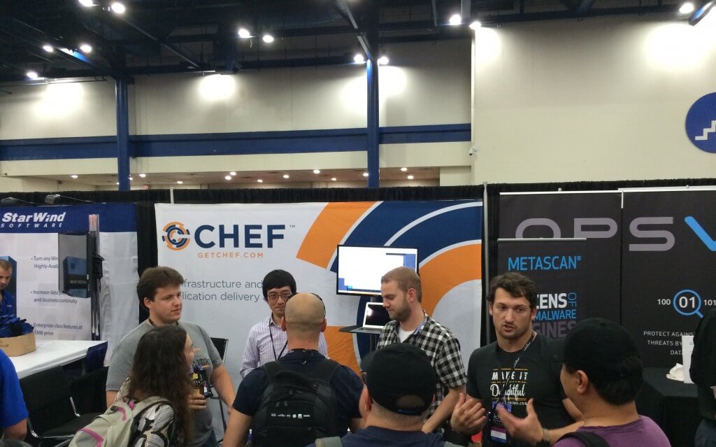 picture of Chef's booth at TechEd