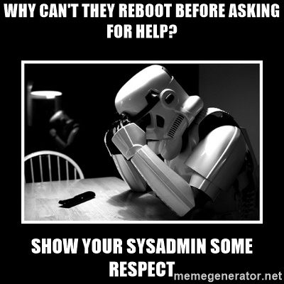 say thanks to your sysadmin day