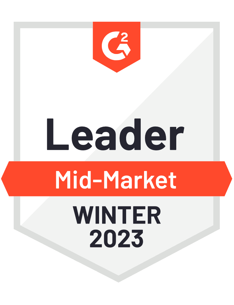 Leader in Mid-Market in 2023 Winter G2