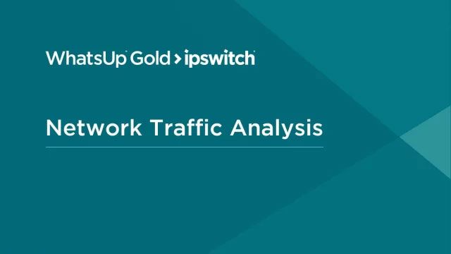 Network Traffic Analysis by Progress WhatsUp Gold