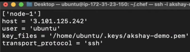 Window titled Desktop and featuring code with the first line saying node-1